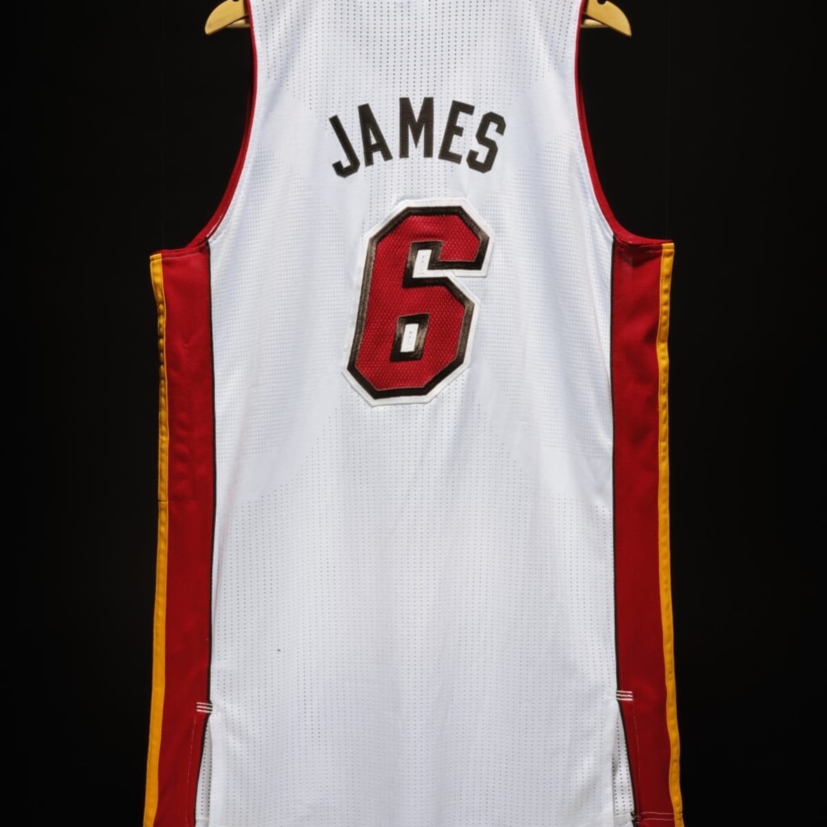 LeBron James Signed 2013 Miami Heat NBA Finals MVP Patch Authentic Jersey