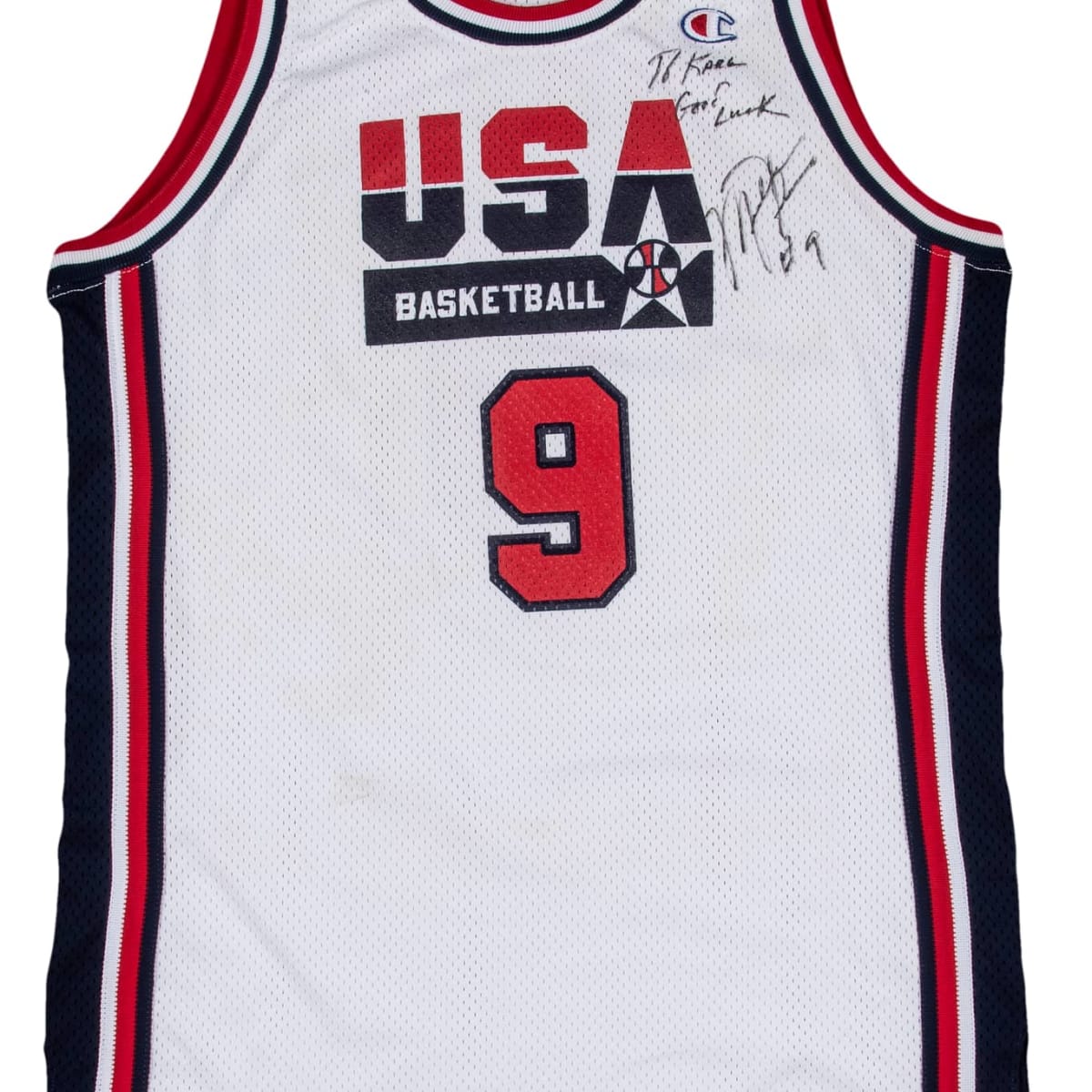 Magic Johnson USA Dream Team Authentic Signed/Auto White Jersey
