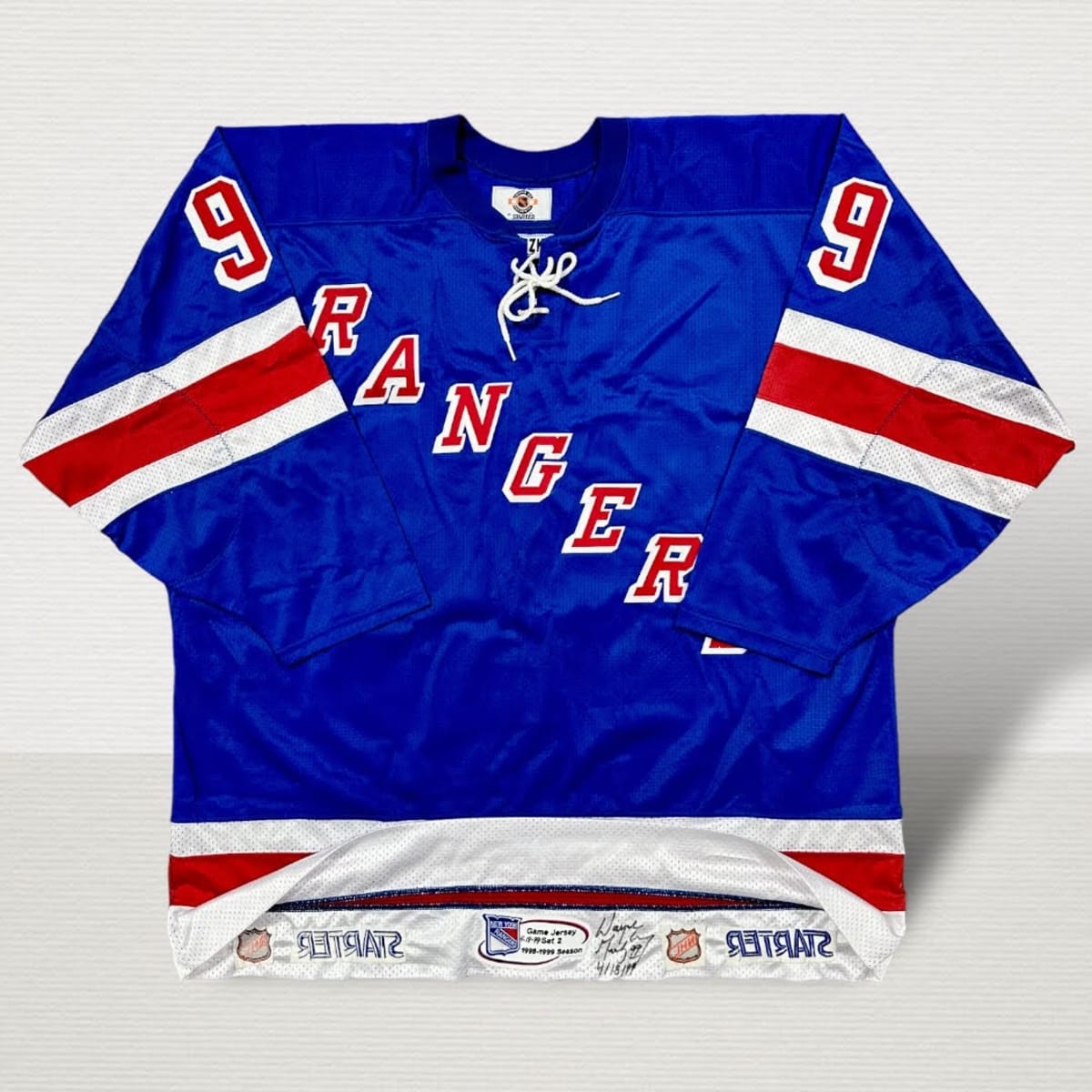 Wayne Gretzky Authentic New York Rangers NHL Jersey - New York Rangers Store
