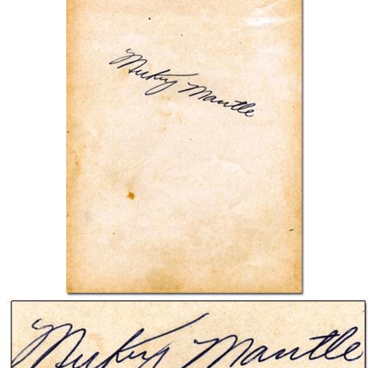 Why Mickey Mantle's autograph changed so drastically - Sports Collectors  Digest