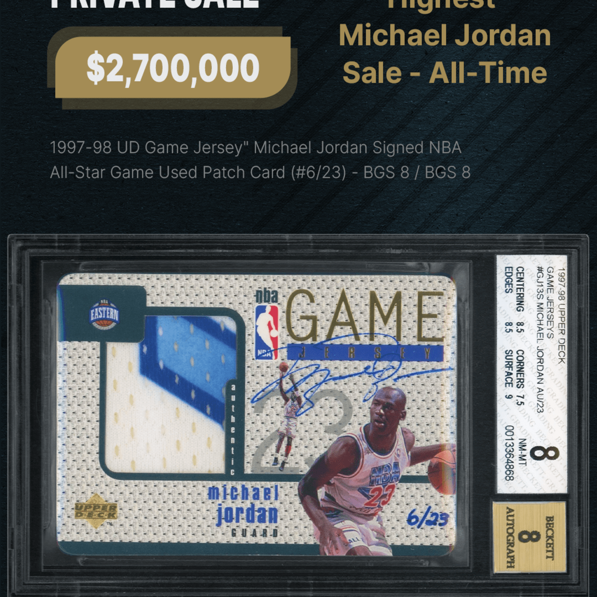 Rare Michael Jordan card sets all-time record for highest selling