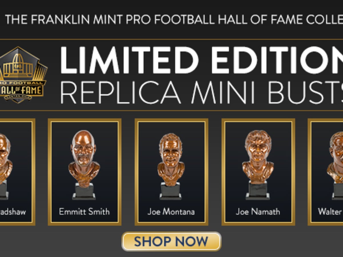 Franklin Mint, Football HOF Introduce Bronze Mini Busts - Sports