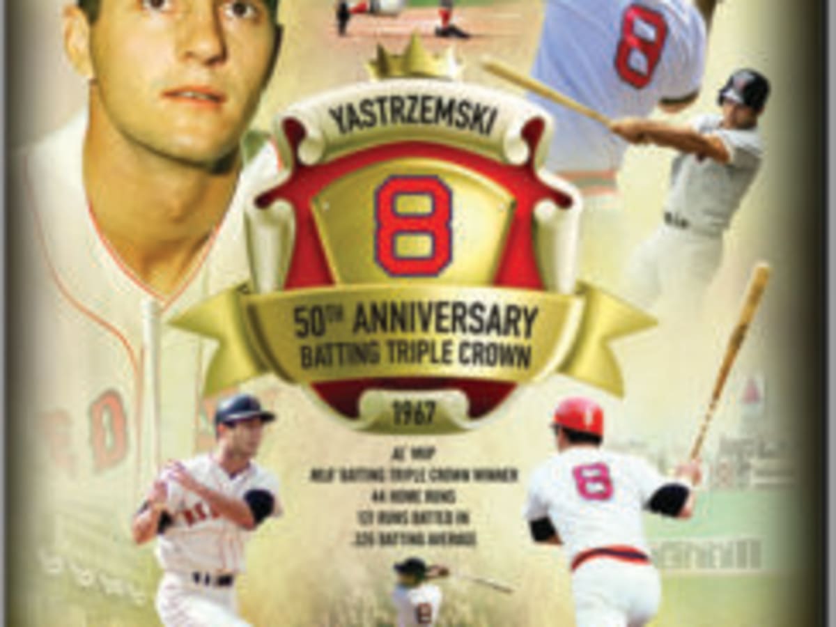 MLB Triple Crown Winners 20x25 Lithograph with Mickey Mantle, Ted Williams,  Frank Robinson & Carl Yastrzemski