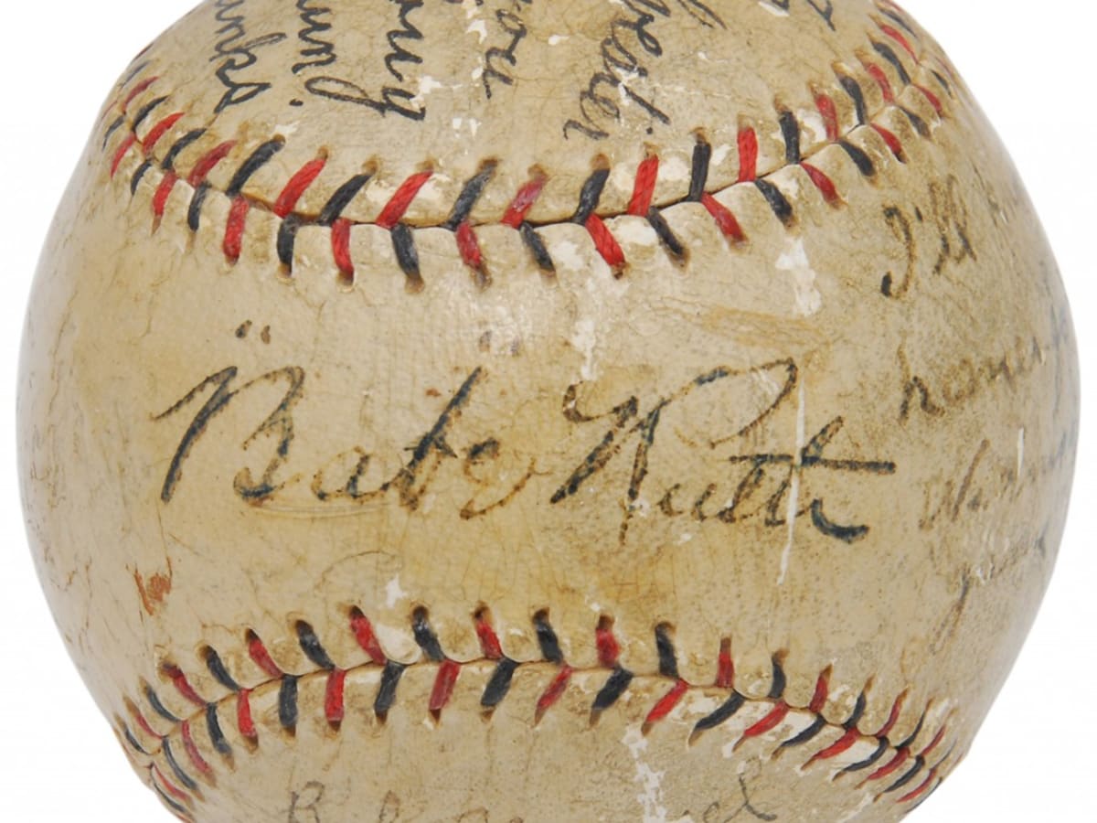 Babe Ruth's last signed baseball to sell at Grey Flannel Auctions