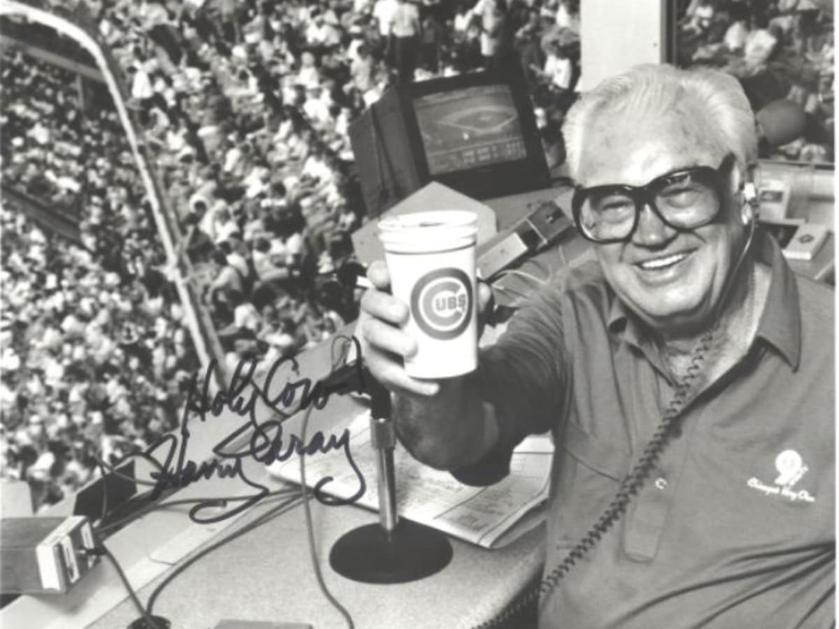 Harry Caray Autographed ONL Baseball - Cubs Announcer - JSA Full Letter