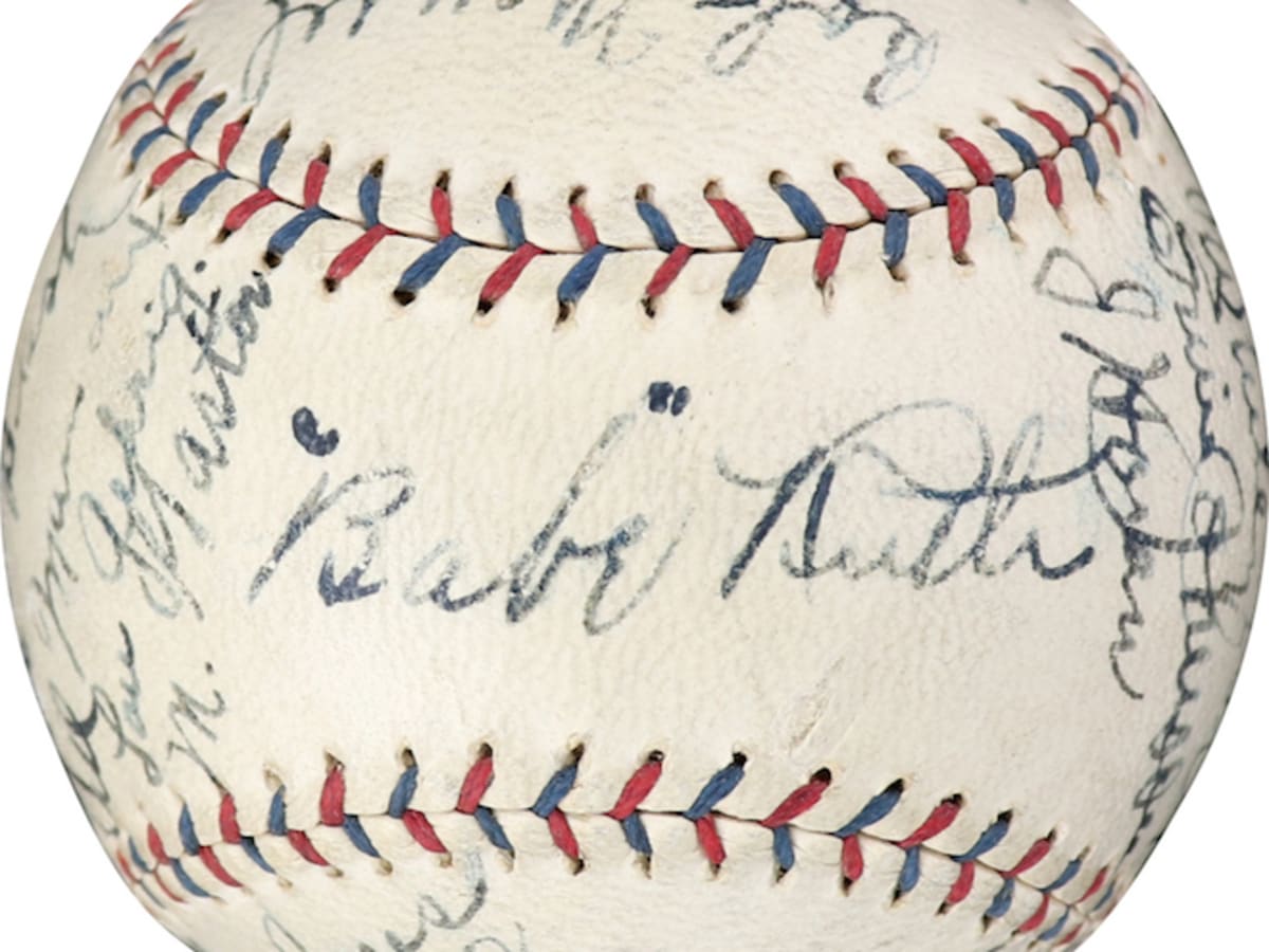 1929 Babe Ruth ball comes with rare video of Babe signing autograph,  slugging home run - Sports Collectors Digest