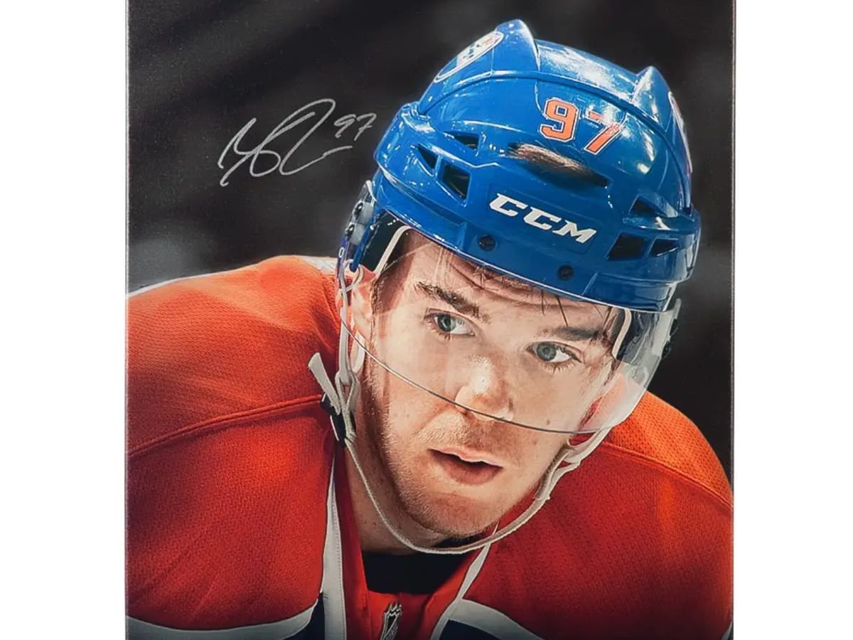 Connor McDavid Autographed & Inscribed Tunnel Vision” Image