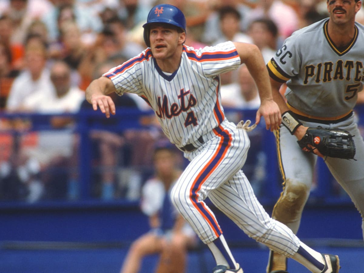 Lenny Dykstra at bat at Shea Stadium as a member of the Philadelphia  Phillies.