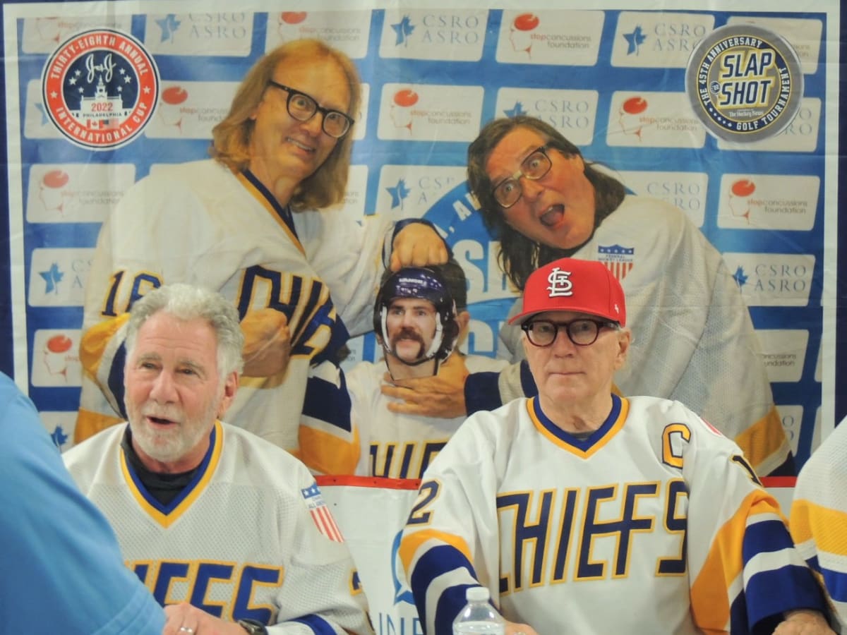 Hanson Brother Signed White Hockey Jersey with Old Time Hockey