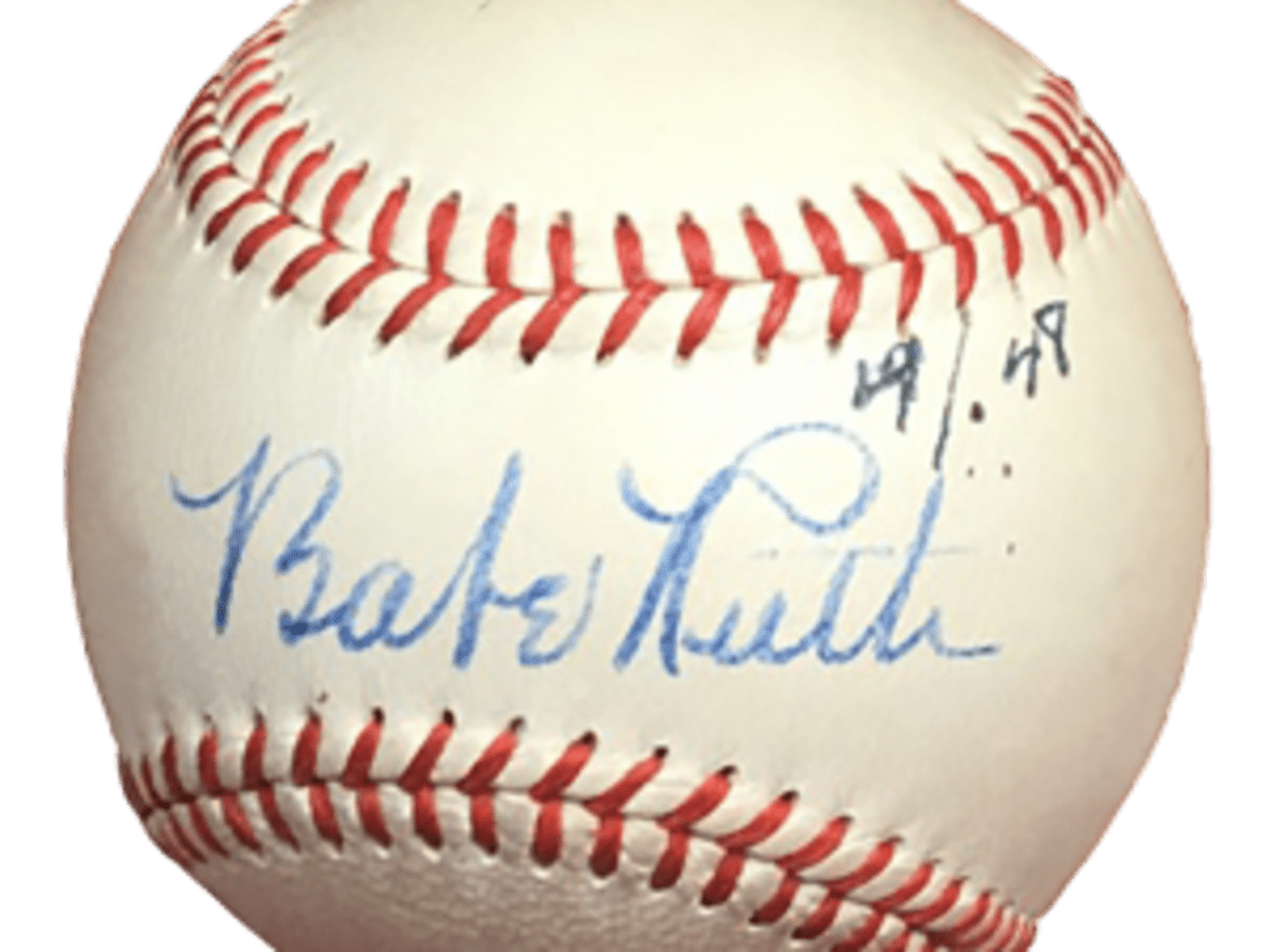 1931 Babe Ruth Single Signed OAL (Harridge) Baseball Inscribed To