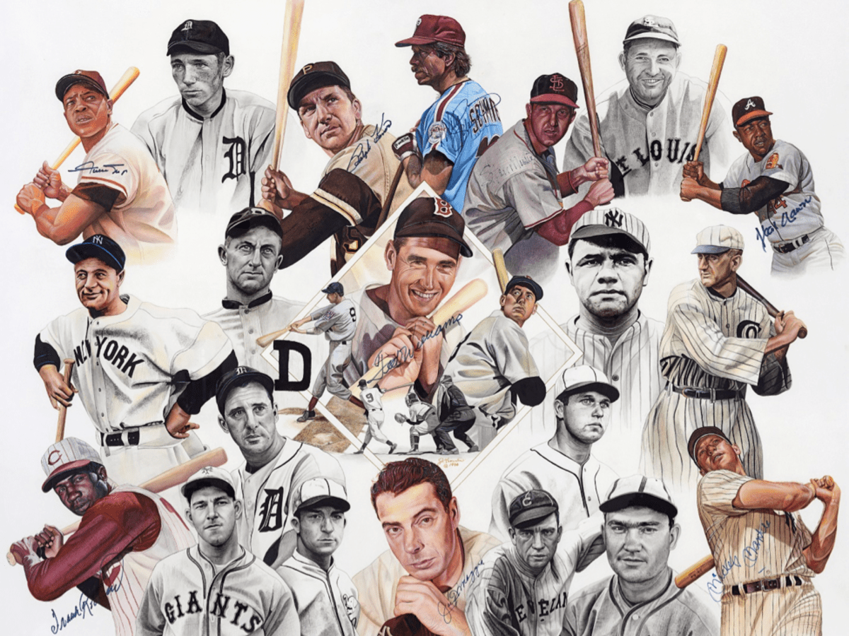 baseballism on Instagram: “*New Ted Williams Release* Custom Baseballism  artwork highlights the many accomplishments of the Hall of …