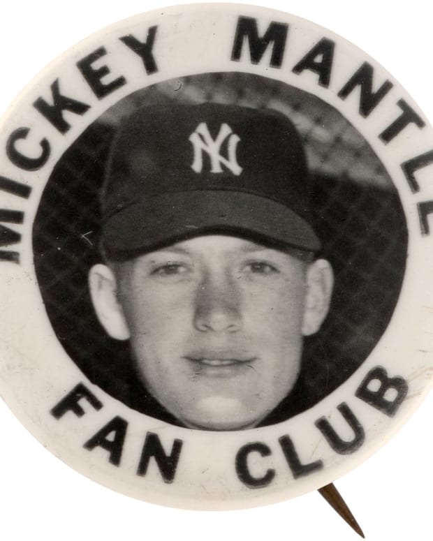 Mickey Mantle fan club pin.