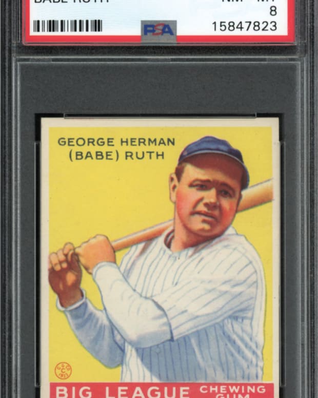 1933 Goudey Babe Ruth #53 from the Manny Gordon Collection.