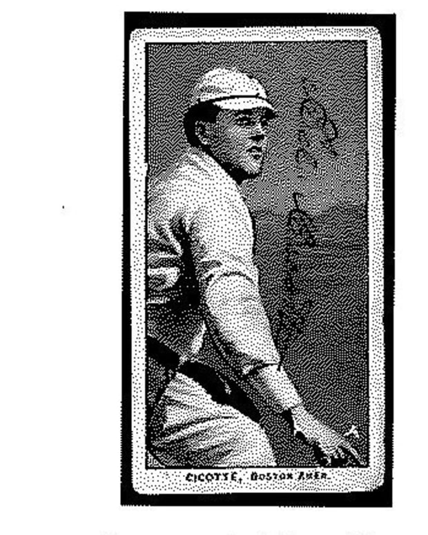 T206 Eddie Cicotte card allegedly forged by an Ohio man who was indicted for bank fraud.