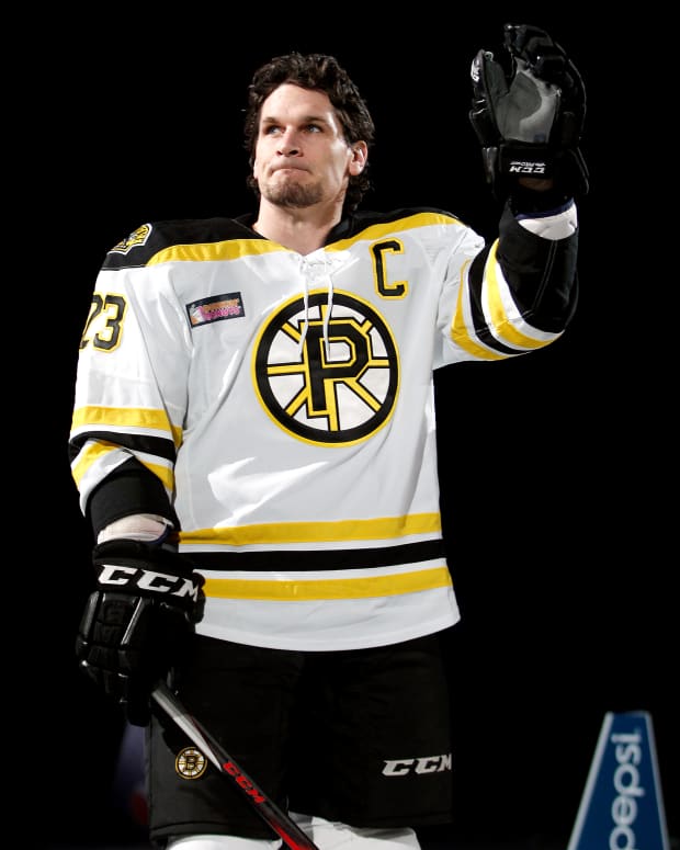 Hockey veteran Trent Whitfield with the AHL Providence Bruins.