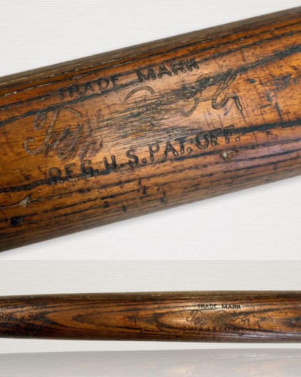 Game-used bat from Ty Cobb's rookie season.