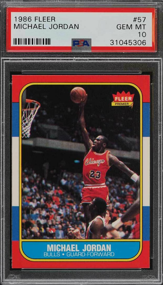 Michael Jordan 1986-87 Fleer card is 