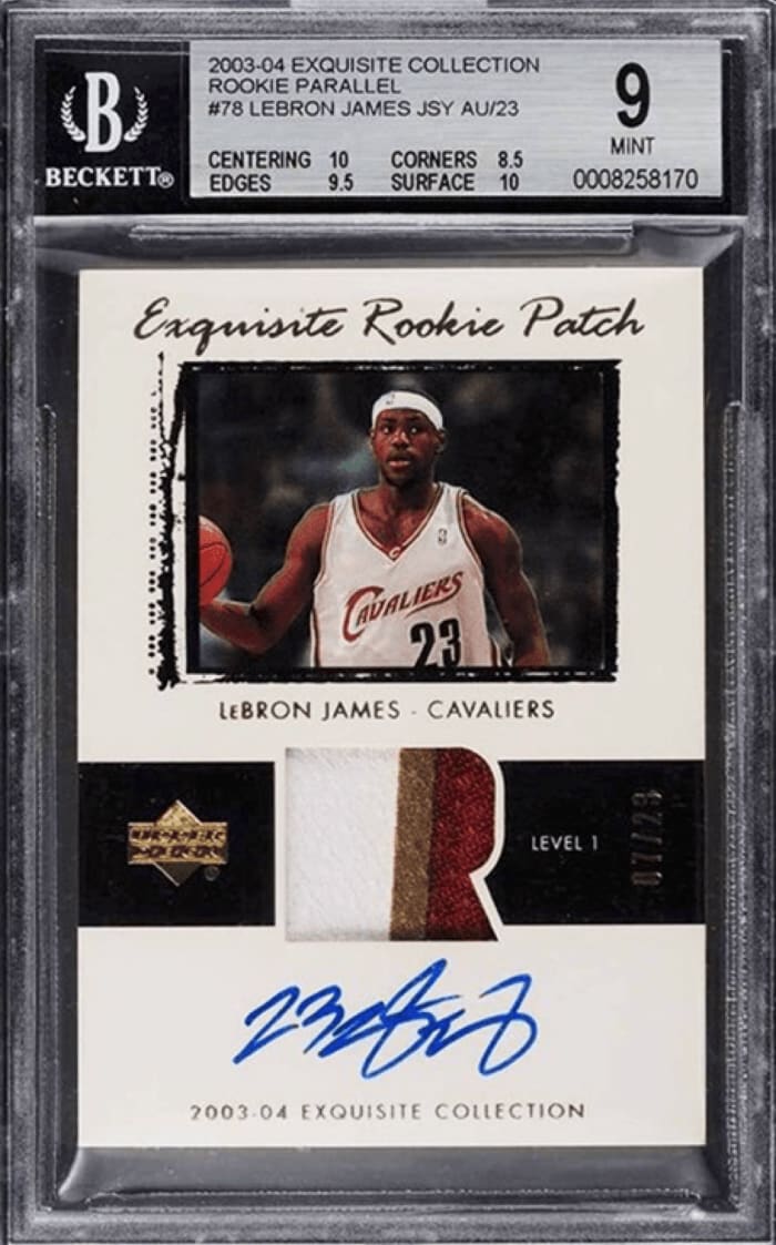 LeBron James Triple Logoman card falls short of record, sells for $2.4 ...