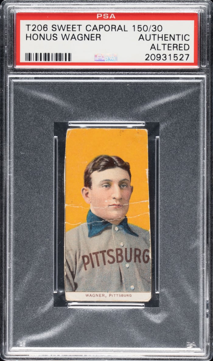 Altered Honus Wagner card sells for $1.5 million at Robert Edward ...