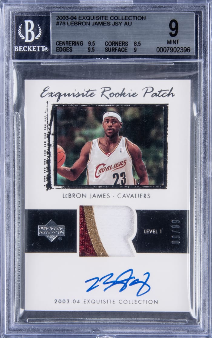 Goldin Auctions sells LeBron James rookie card for $1.7M in $13.4M ...