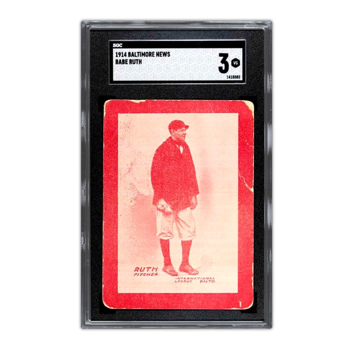 Collectable offering shares of rare, record-setting 1914 Babe Ruth card ...