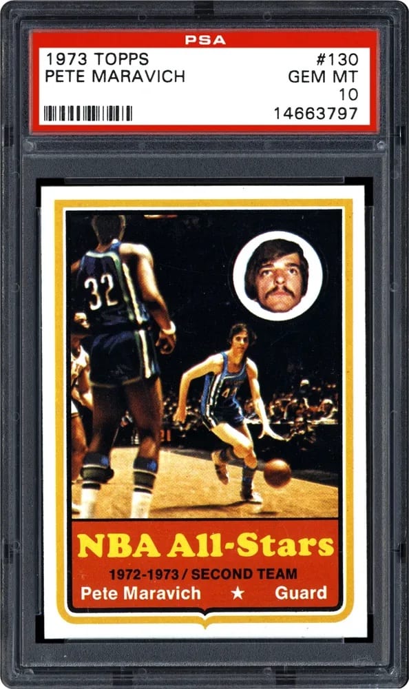 Pete Maravich trading cards keep his basketball legacy alive - Sports ...