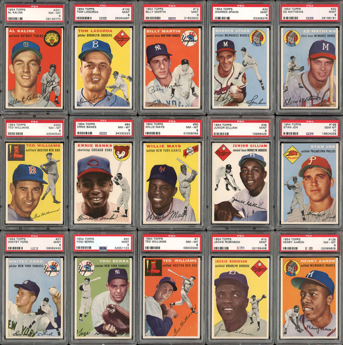 1909-11 T206 complete set, 1933 Goudey Babe Ruth card highlight ...