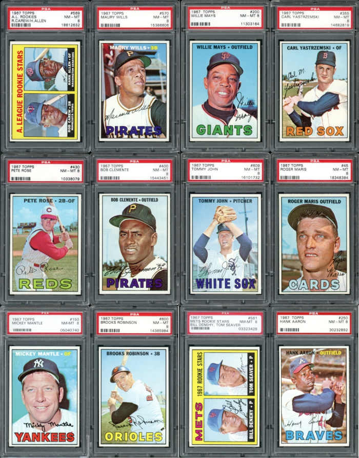 Mickey Mantle, Hank Aaron cards highlight Mile High auction as 1968 ...