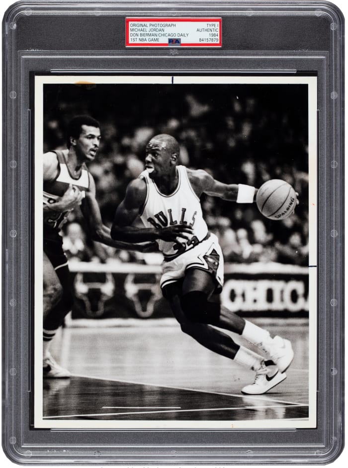 1984 Type 1 Michael Jordan photo sells for record $175K at Goldin ...