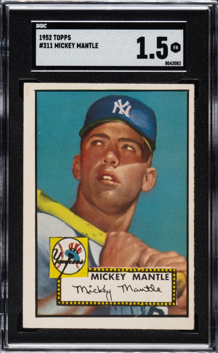 Topps Mickey Mantle Vintage Cards And Signatures Top Rea January Auction Sports