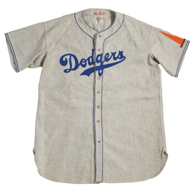 Babe Ruth Dodgers Uniform Hank Aaron Jersey Top Christies Hunt Auctions Event Sports 3230
