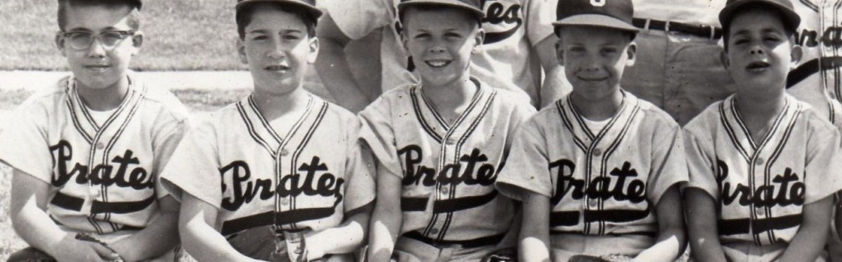 Gary Stromberg, on far left, in his Little League days in Cleveland Heights. His hitting stats impressed Stengel enough to make him an offer to join the team.