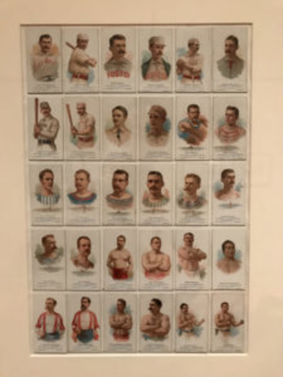  N28 The World’s Champions included boxing cards displayed at The Met. (Geno Wagner photo)
