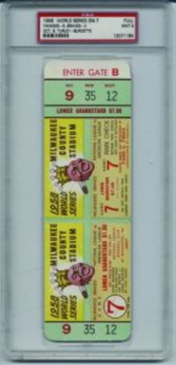 1932 World Series Ticket Stub - Ruth's Last W.S. Home Run., Lot #42104