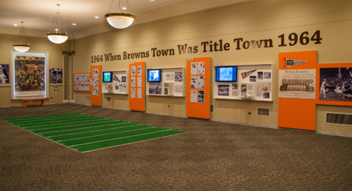 The Cleveland Browns exhibit at the Western Reserve Historical Society runs through February 2015. Photo courtesy of Robert R. Schleimer, Erie Shore Photography.