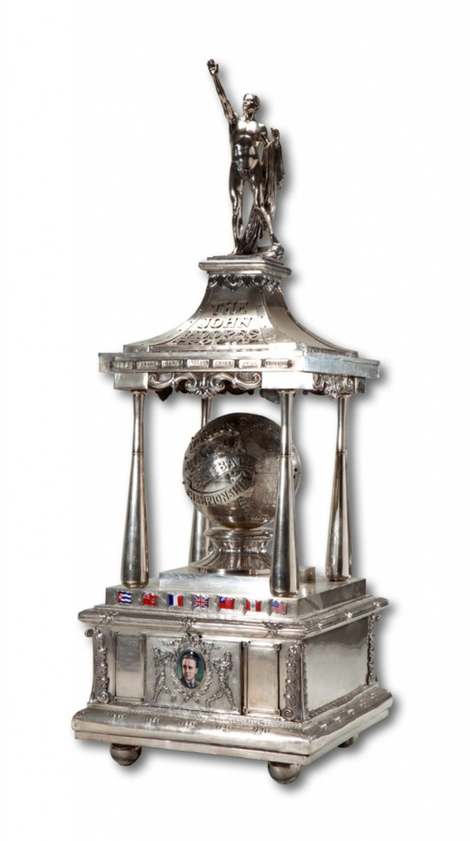 The John Moores Trophy, honoring the World’s Amateur Baseball Championship, brought nearly $200,000. 
