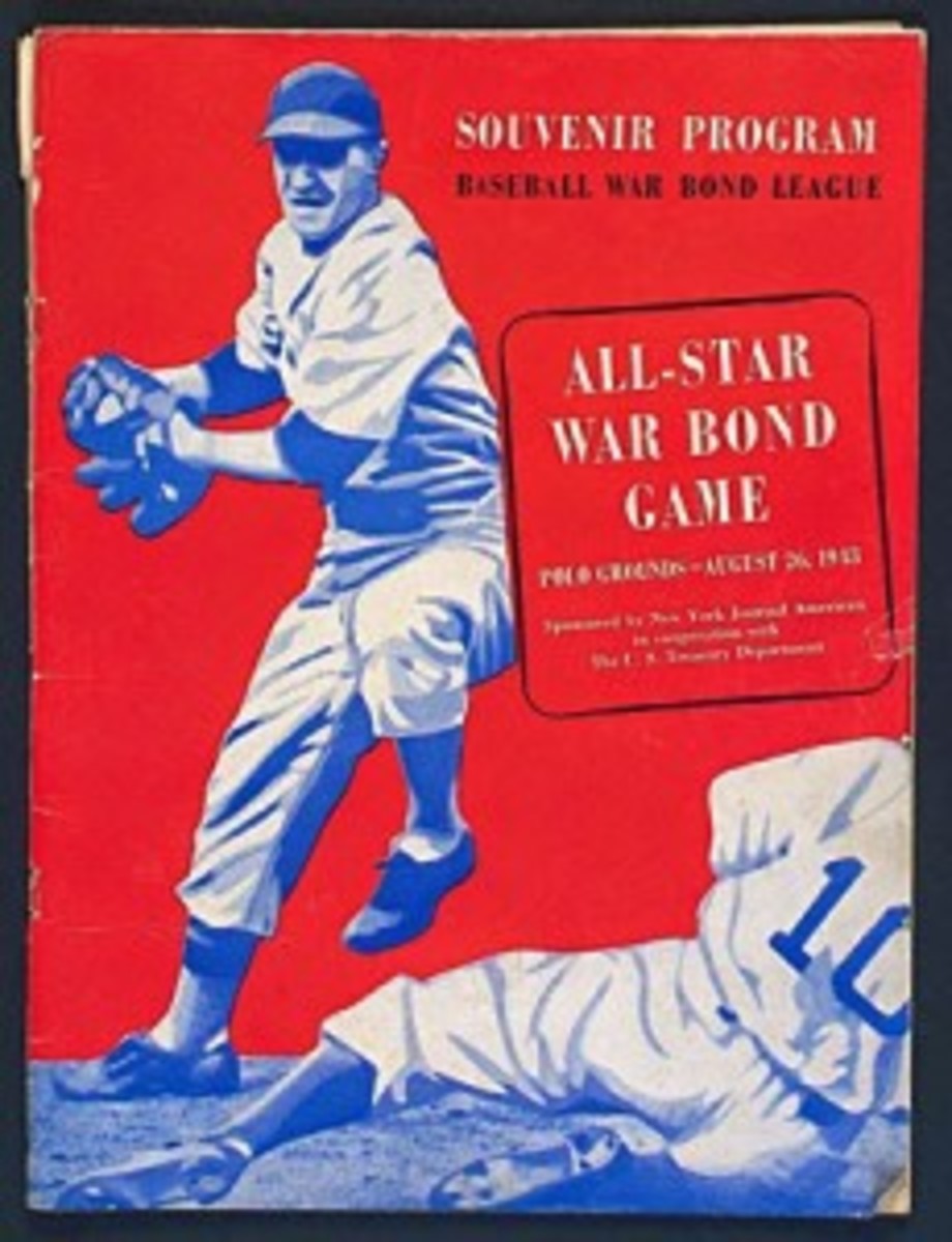Scorecards from the 1943 exhibition are available for $75-$125 each, while the coveted program can bring $150-$250. 