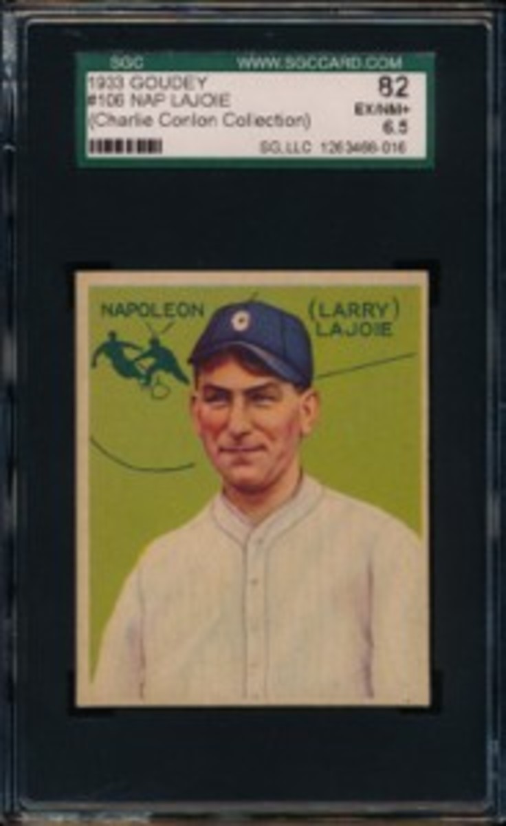 LOTG 1933 Goudey Lajoie Front