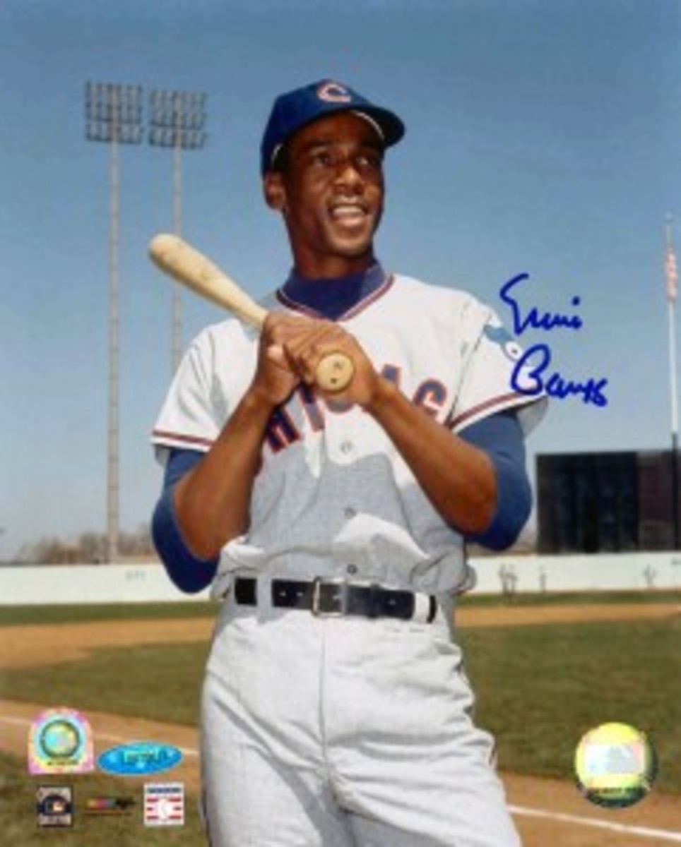 Ernie Banks Signed Cubs Jersey Inscribed Mr. Cub (PSA