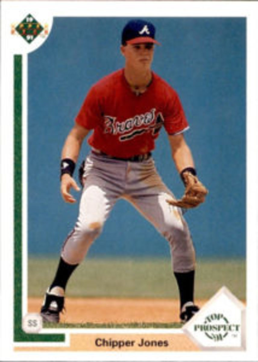  Being a top prospect from the day he was drafted, collectors were chasing Chipper Jones rookie cards from the start.