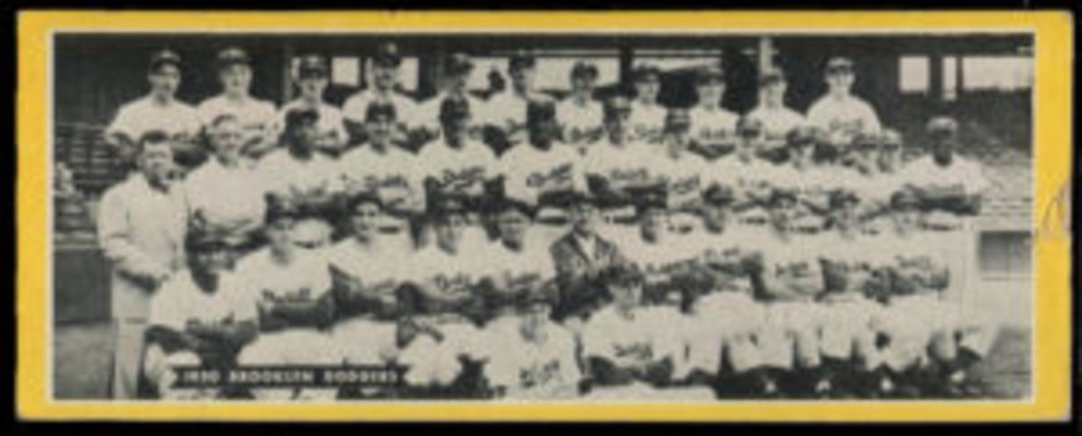  1951 Topps Brooklyn Dodgers dated team card.