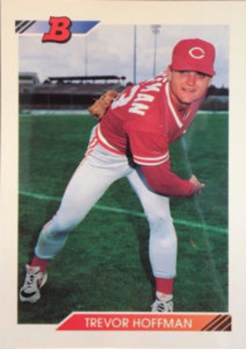 Trevor Hoffman was converted to a pitcher while in the Cincinnati Reds organization.