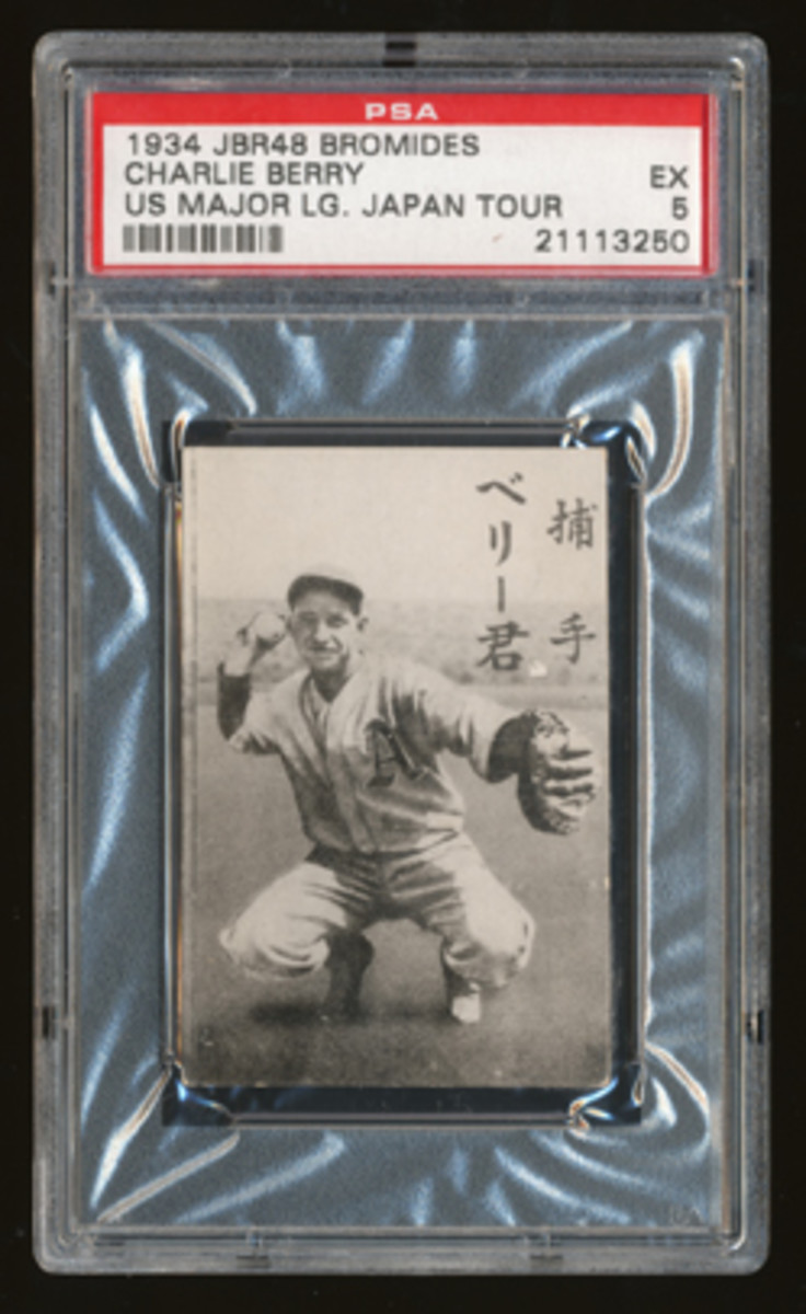 Charlie Berry from the JBR 48 set. The JBR 48 set consists of 20 cards, 10 Americans and 10 Japanese players. 
