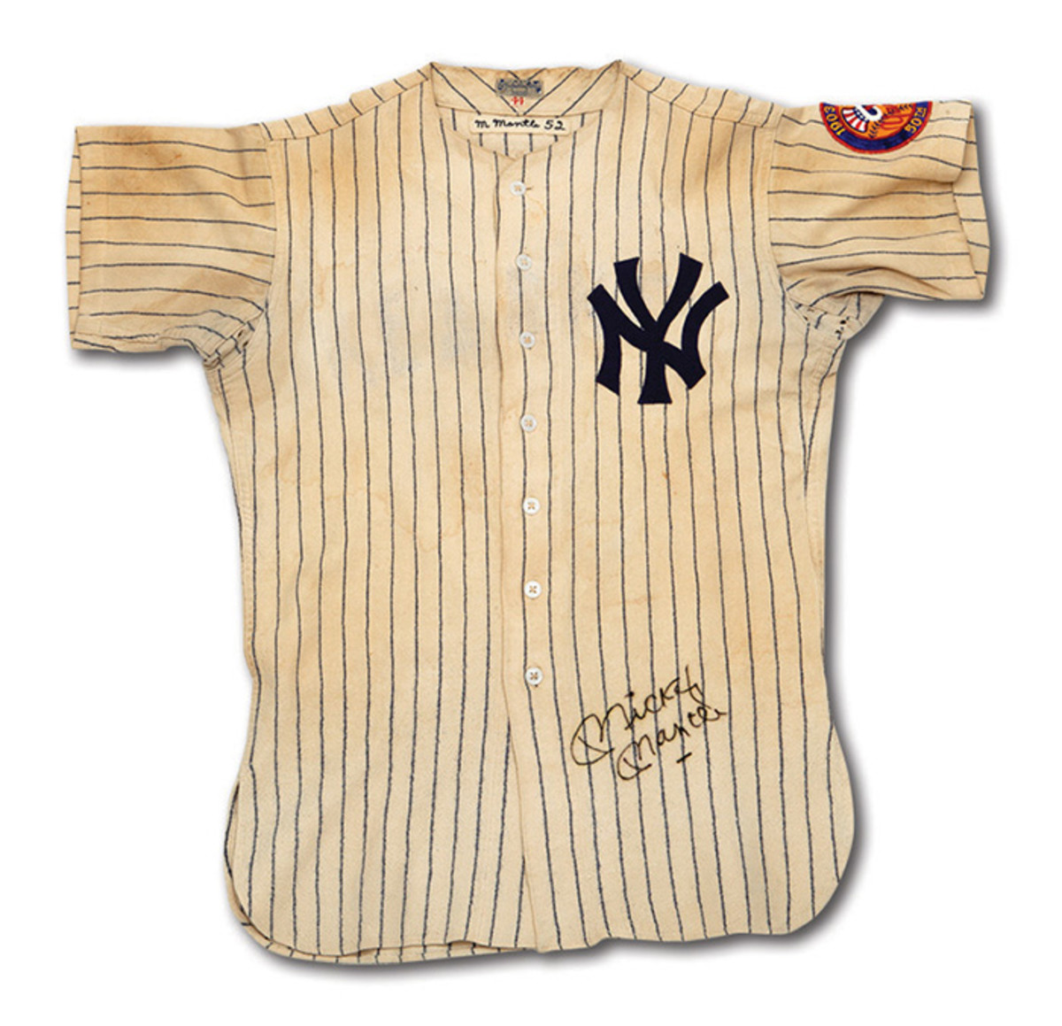 SCP Auctions to Features 1952 Mickey Mantle Jersey, 1950 Bat and 1956 POY  Award - Sports Collectors Digest