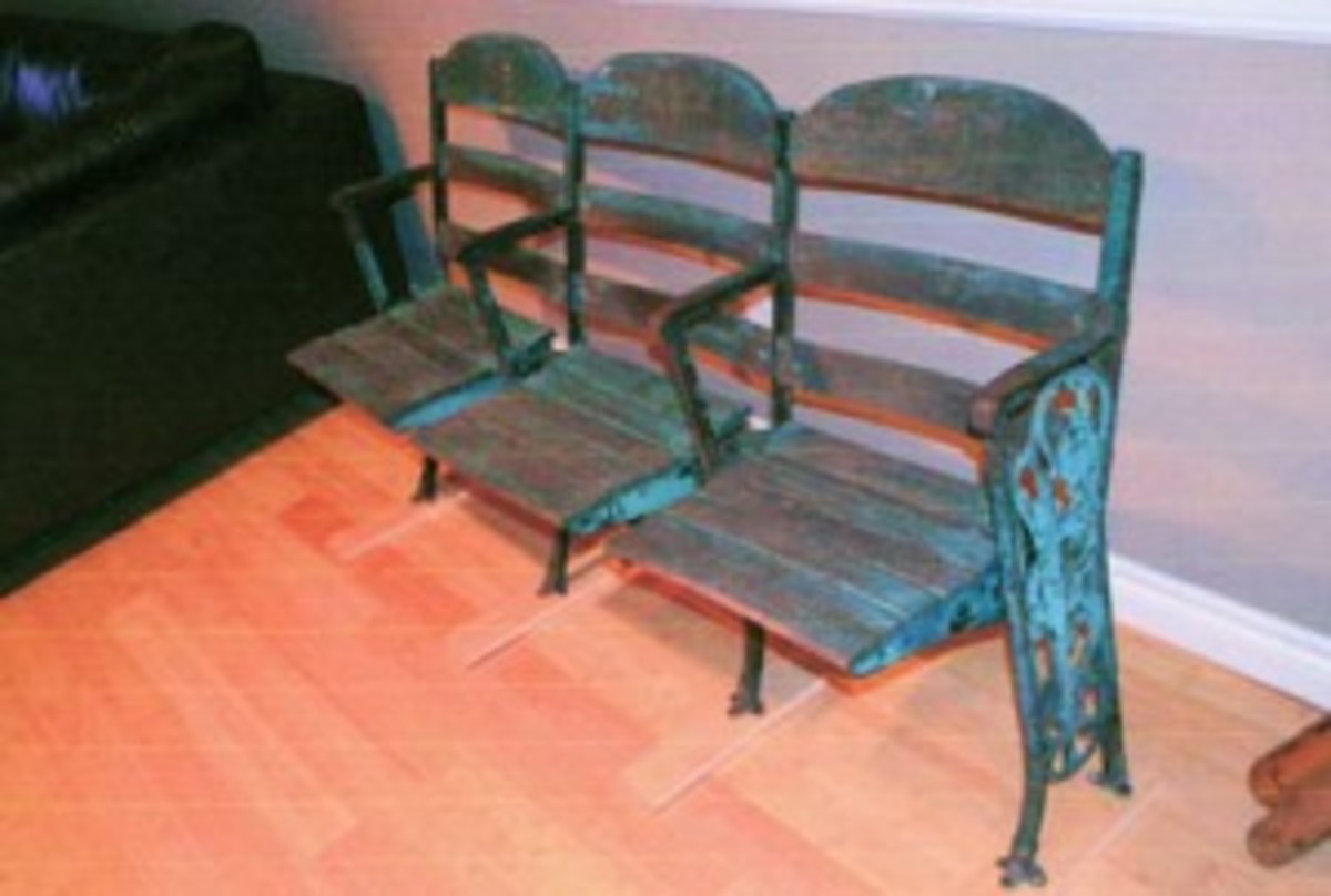  Jordan Carter’s League Park seats – by the way of Vaughn Street Park – were found at an antiques store in Portland, Ore.