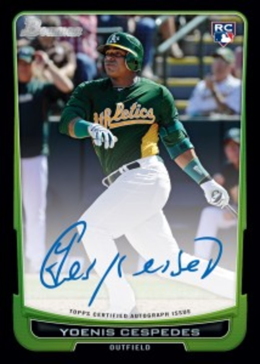 Yoenis Cespedes Unsigned 2012 Topps Chrome Rookie Card