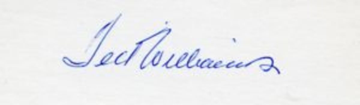  A Ted Williams signature from 1964. (Images courtesy Ron Keurajian)