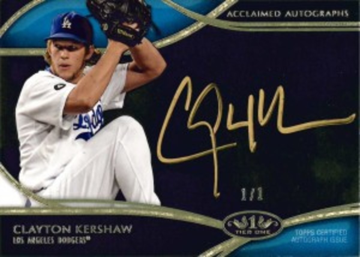 Clayton Kershaw Certified Autograph Jersey Card