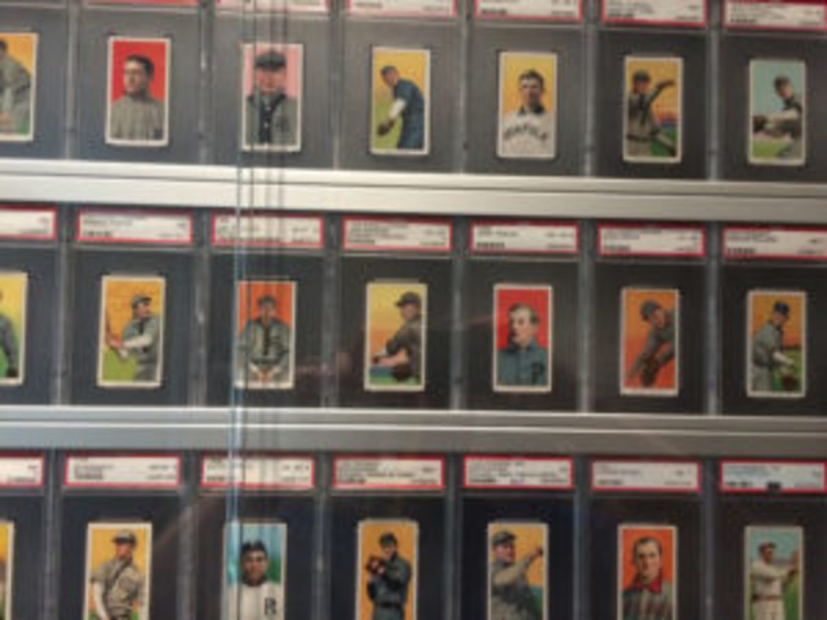  Those who visited the Detroit Institute of Arts over the summer were able to view a T206 display that featured 525 cards owned by Detroit native E. Powell Miller. (Greg Bates photos)