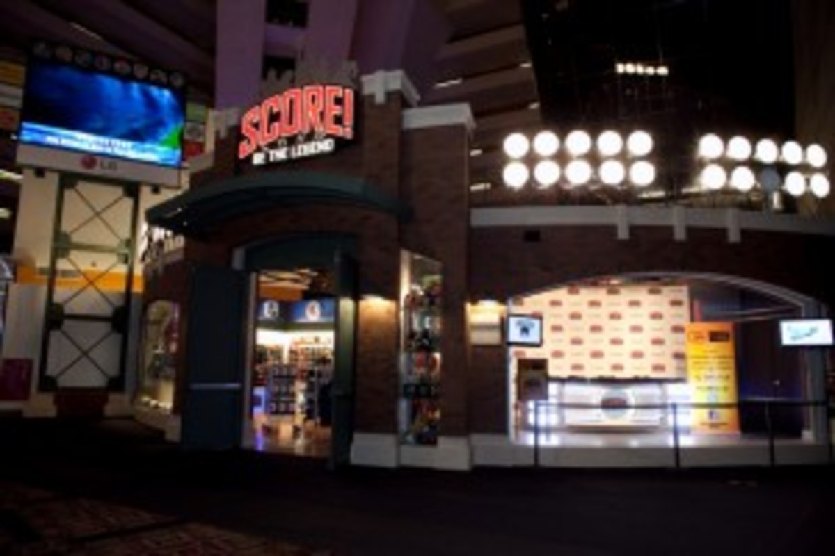  SCORE! has opened in the Luxor Hotel and Casino in Las Vegas.